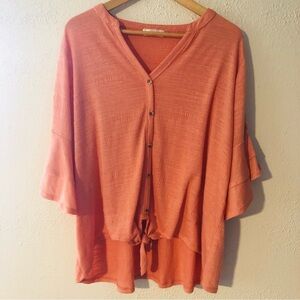 Retrelogy button down boho lagenlook plus size top!